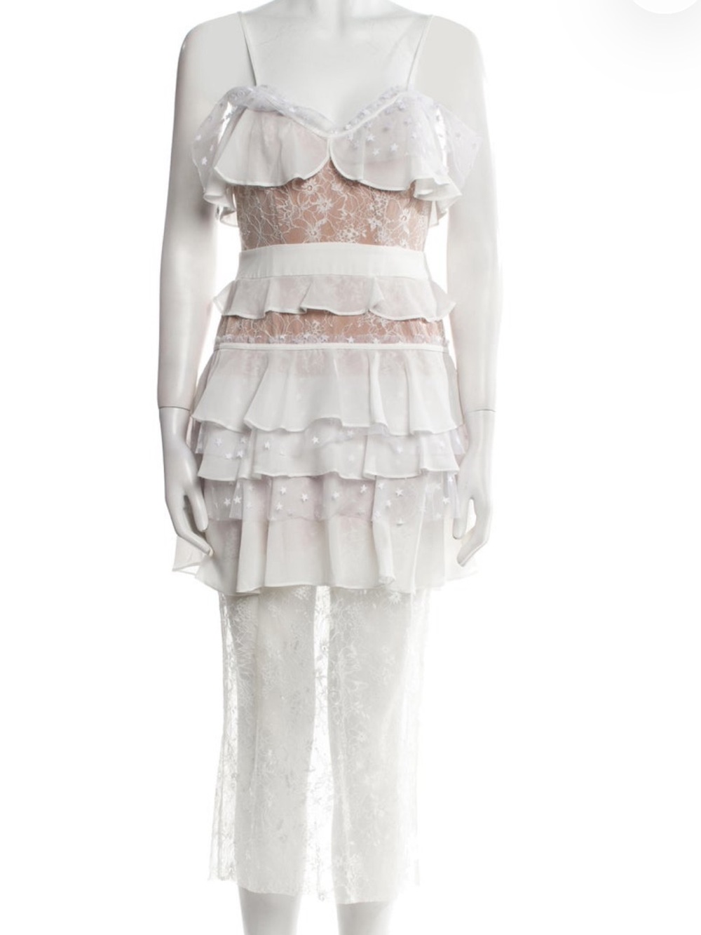 For Love and Lemons Ruffled Midi